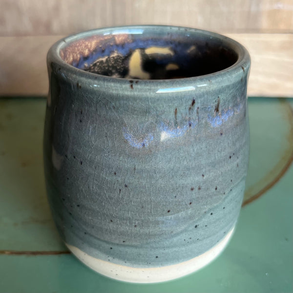 Dimple Vessel - Charcoal on light speckle (DV23)