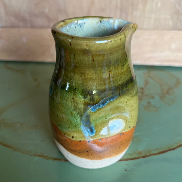 Dimple Pitcher - Summer Hill on light speckle (DP23)