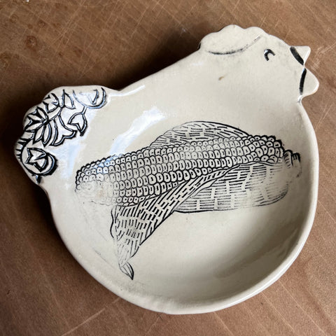 Chicken Dish or Spoon Holder (DI23)