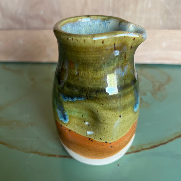 Dimple Pitcher - Summer Hill on light speckle (DP23)