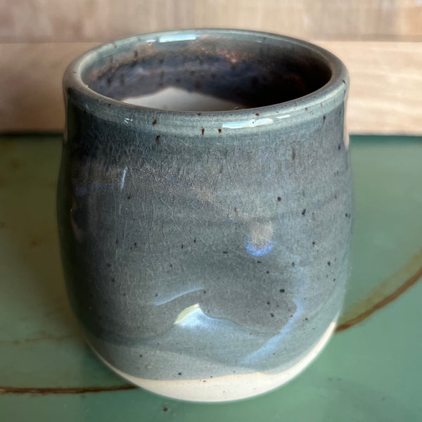 Dimple Vessel - Charcoal on light speckle (DV23)