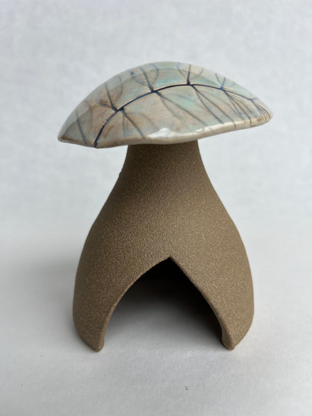 Mushroom Garden House - Lead Plant or False Indigo leaf impression (Q06)