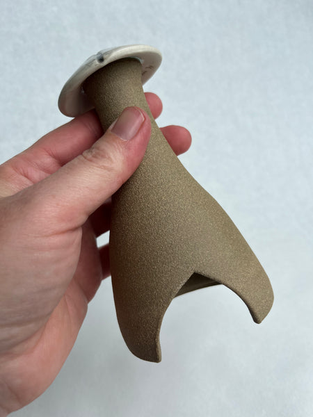 Mushroom Garden House - Common Milkweed leaf impression (Q04)