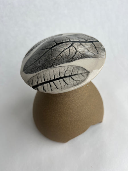 Mushroom Garden House - Common Milkweed leaf impression (Q08)