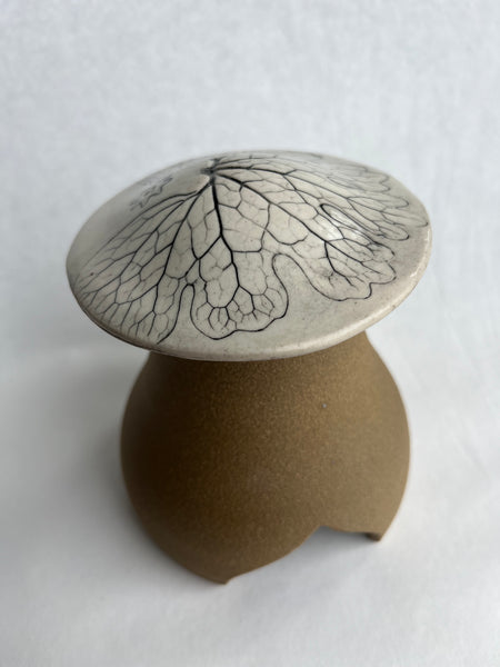 Mushroom Garden House - Bloodroot leaf impression (Q10)