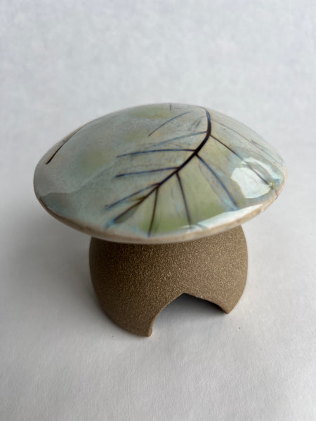 Mushroom Garden House - Lead Plant or False Indigo leaf impression (Q11)