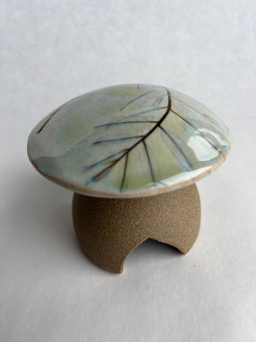 Mushroom Garden House - Lead Plant or False Indigo leaf impression (Q11)