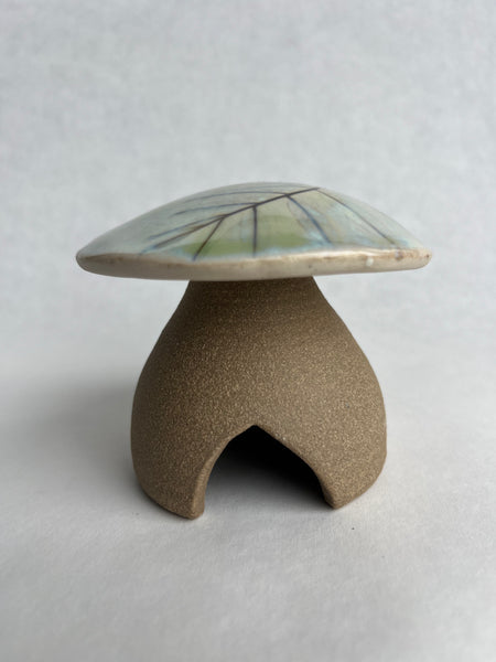 Mushroom Garden House - Lead Plant or False Indigo leaf impression (Q11)