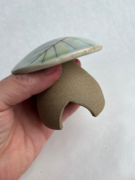Mushroom Garden House - Lead Plant or False Indigo leaf impression (Q11)